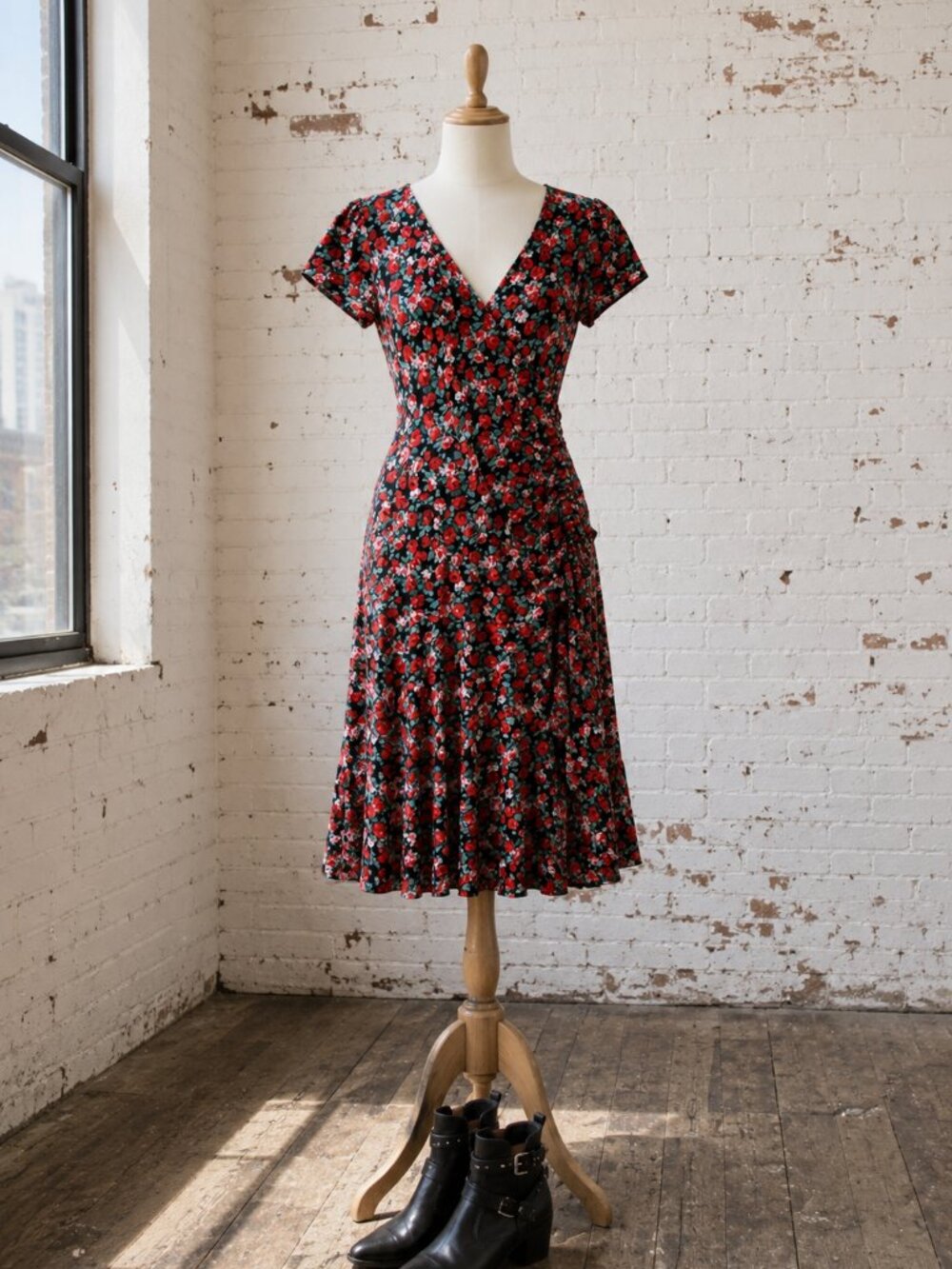 Romantic Floral Spanish Style Dress